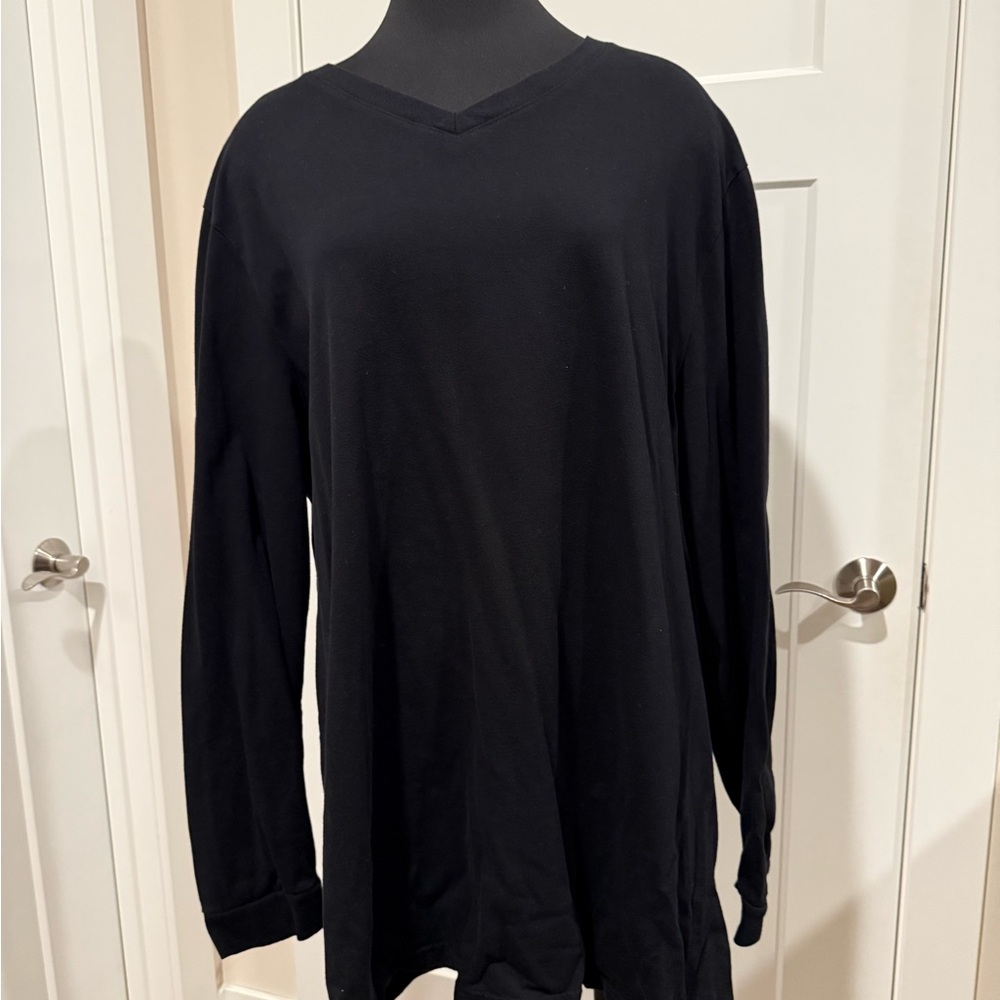 Harbor Bay Black Long Sleeve Tee